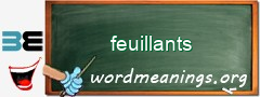 WordMeaning blackboard for feuillants